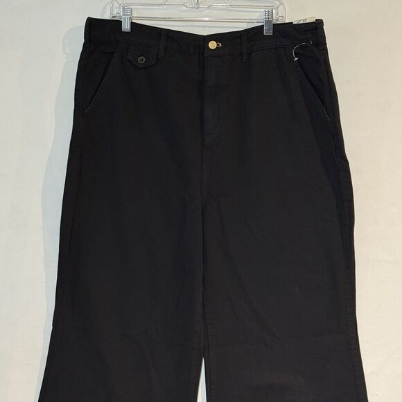 Wide Leg High-Rise Jeans Pilcro by Anthropologie Black Pants Size 34 Tall NWT - Picture 16 of 16